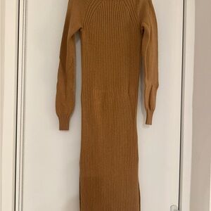 Hollister Elegant Tan Knit Dress
